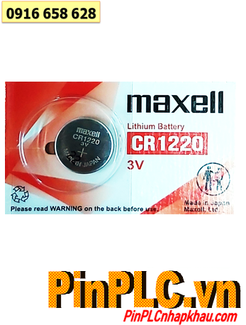 Pin CR1220 _Pin Maxell CR1220; Pin 3v Lithium Maxell CR1220 _Cells in Japan